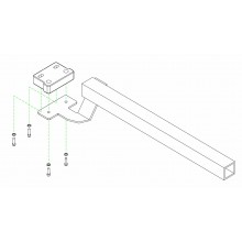 Bedienpulthalter abschwenkbar rechts ohne Befestigungsplatte R-40/R-44